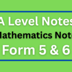 Mathematics Full Notes For Advanced Level