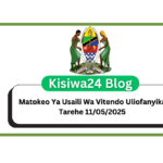 Matokeo Ya Usaili Wa Vitendo Utumishi 11 May 2025