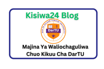 Majina Ya Waliochaguliwa Chuo Kikuu Cha Dar es Salaam Tumaini University