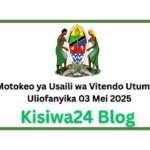 Motokeo ya Usaili wa Vitendo Utumishi Uliofanyika 03 Mei 2025
