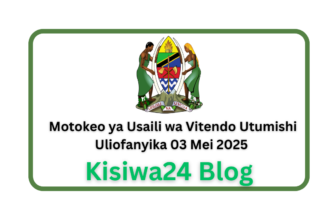 Motokeo ya Usaili wa Vitendo Utumishi Uliofanyika 03 Mei 2025