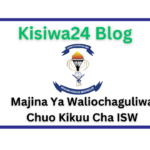 Majina Ya Waliochaguliwa Chuo Kikuu Cha ISW