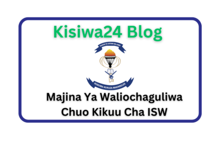 Majina Ya Waliochaguliwa Chuo Kikuu Cha ISW