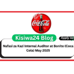 Nafasi za Kazi Internal Auditor at Bonite (Coca Cola) May 2025