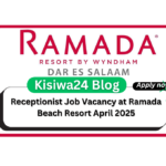 Receptionist Job Vacancy at Ramada Beach Resort April 2025
