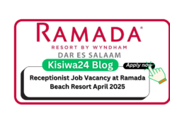 Receptionist Job Vacancy at Ramada Beach Resort April 2025