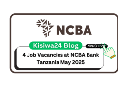 4 Job Vacancies at NCBA Bank Tanzania May 2025