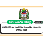 MATOKEO Ya Usaili Wa Kuandika Utumishi 17 May 2025