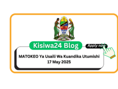 MATOKEO Ya Usaili Wa Kuandika Utumishi 17 May 2025