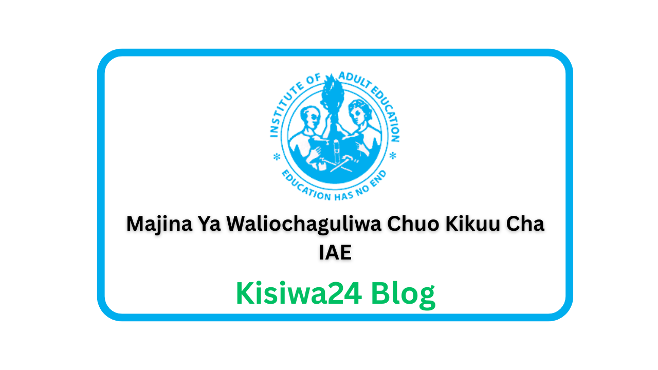 Majina Ya Waliochaguliwa Chuo Kikuu Cha IAE 2025/2026