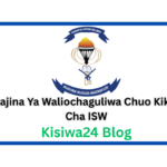 Majina Ya Waliochaguliwa Chuo Kikuu Cha ISW
