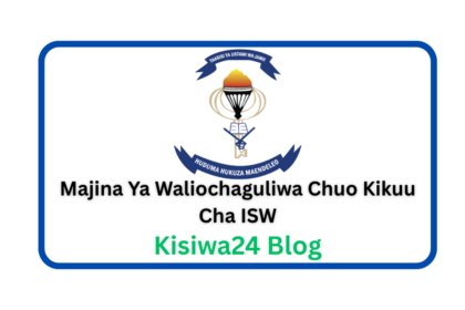 Majina Ya Waliochaguliwa Chuo Kikuu Cha ISW