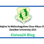 Majina Ya Waliochaguliwa Chuo Kikuu Cha Zanzibar University (ZU)