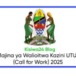 Majina ya Walioitwa Kazini UTUMISHI
