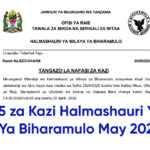 Nafasi 15 za Kazi Halmashauri Ya Wilaya Ya Biharamulo May 2025