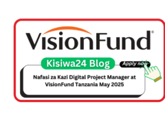 Nafasi za Kazi Digital Project Manager at VisionFund Tanzania May 2025