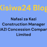 Nafasi za Kazi Construction Manager at MAZI Concession Company Limited