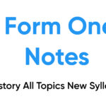 History Notes Form One