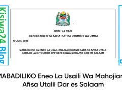 MABADILIKO Eneo La Usaili Wa Mahojiano Afisa Utalii Dar es Salaam MABADILIKO Eneo La Usaili Wa Mahojiano Afisa Utalii Dar es Salaam