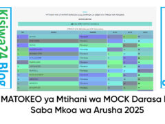 MATOKEO ya MOCK Darasa la Saba Mkoa wa Arusha 2025