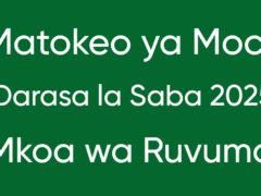 MATOKEO ya Mock Darasa la Saba Mkoa wa Ruvuma 2025