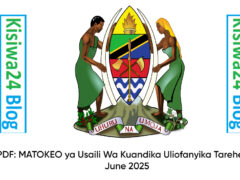 PDF: MATOKEO ya Usaili Wa Kuandika Uliofanyika Tarehe 14 June 2025 PDF: MATOKEO ya Usaili Wa Kuandika Uliofanyika Tarehe 14 June 2025