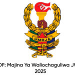 Majina Ya Waliochaguliwa JWTZ