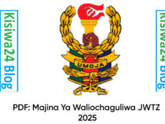 PDF: Majina Ya Waliochaguliwa JWTZ 2025