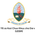 NAFASI 115 za Kazi Chuo Kikuu cha Dar es Salaam (UDSM)