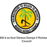 NAFASI 6 za Kazi Dereva Daraja II Muheza District Council