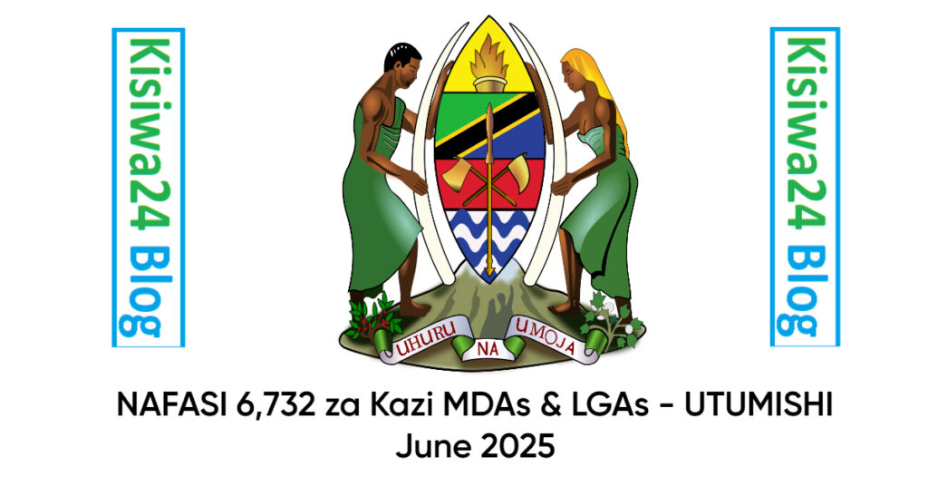 NAFASI 6,732 za Kazi MDAs & LGAs - UTUMISHI June 2025
