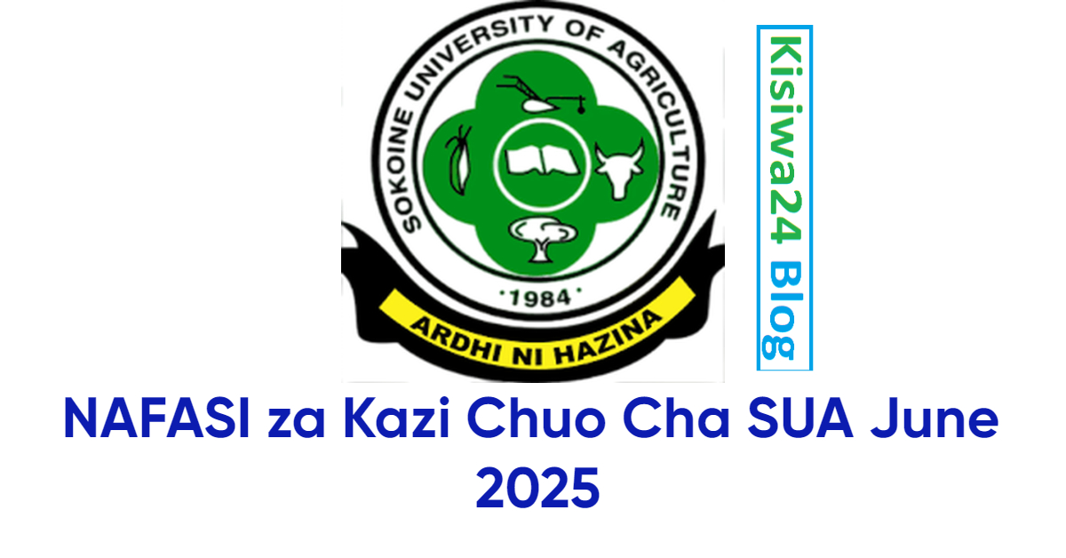 NAFASI za Kazi Chuo Cha SUA June 2025
