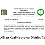 NAFASI za Kazi Kisarawe District Council
