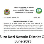NAFASI za Kazi Newala District Council June 2025