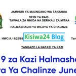 Nafasi 9 za Kazi Halmashauri Ya Wilaya Ya Chalinze June 2025