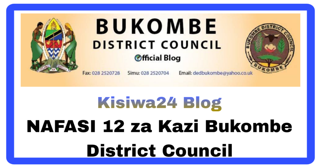 NAFASI 12 za Kazi Bukombe District Council