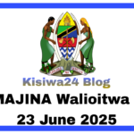 PDF: MAJINA Walioitwa Kazini 23 June 2025