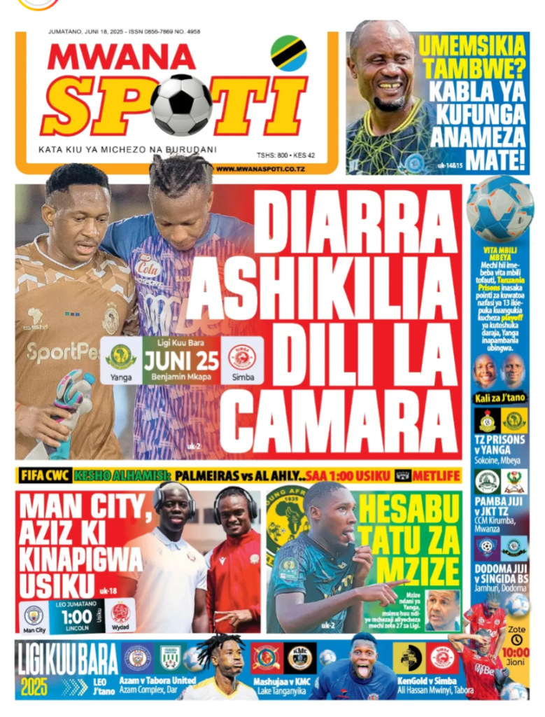 MAGAZETI ya Leo Jumatano 18 June 2025