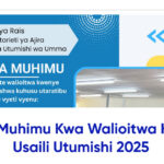 Taarifa Muhimu Kwa Walioitwa Kwenye Usaili Utumishi Leo 2025