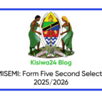 Form Five Second Selection 20252026