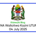 MAJINA Walioitwa Kazini UTUMISHI 04 July 2025
