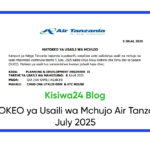 MATOKEO ya Usaili wa Mchujo Air Tanzania July 2025