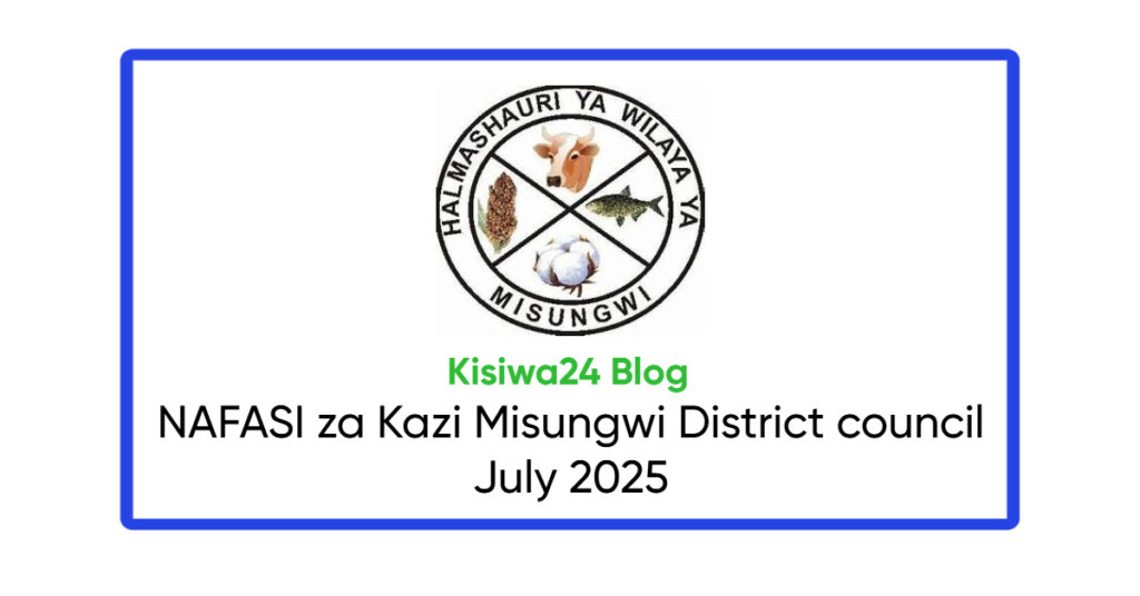 NAFASI 12 za Kazi Misungwi District council July 2025