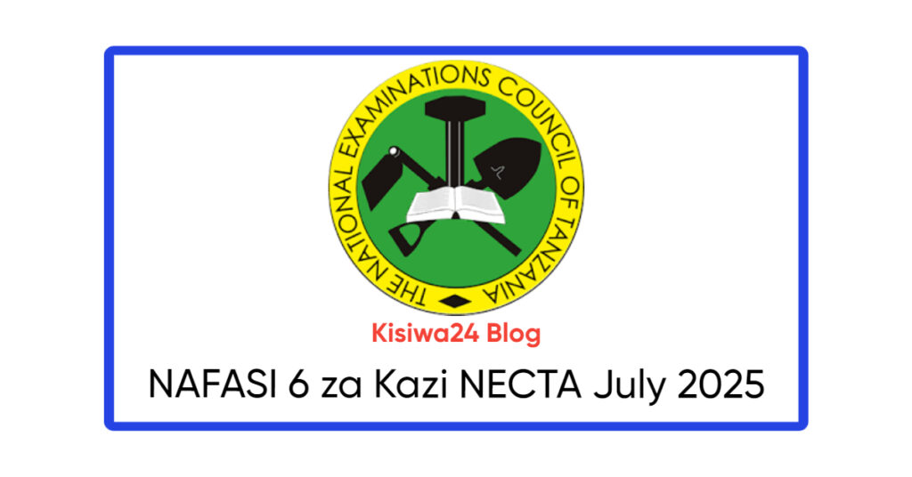 NAFASI 6 za Kazi NECTA July 2025