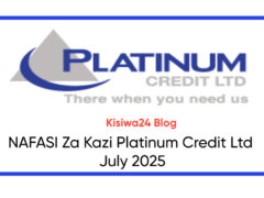 NAFASI Za Kazi Platinum Credit Ltd July 2025 NAFASI Za Kazi Platinum Credit Ltd July 2025