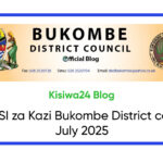 NAFASI za Kazi Bukombe District council July 2025