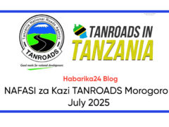 NAFASI za Kazi TANROADS Morogoro July 2025 NAFASI za Kazi TANROADS Morogoro July 2025