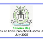 Nafasi za Kazi Chuo cha Musoma Utalii July 2025