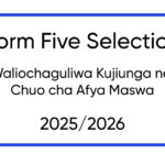 Waliochaguliwa Kujiunga na Chuo cha Afya Maswa