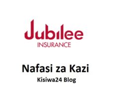 NAFASI za Kazi Jubilee Insurance Tanzania